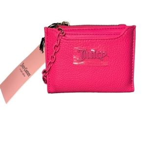 Juicy Couture Pink Can’t Tame Her Bifold Wallet with Pullout Card Holder